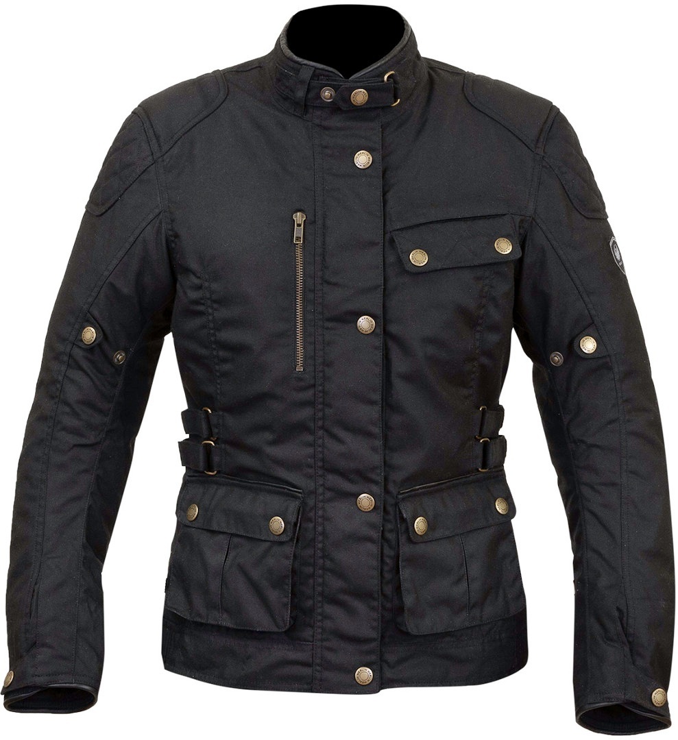 Merlin Harriet Veste cirée de moto de dames Noir XS