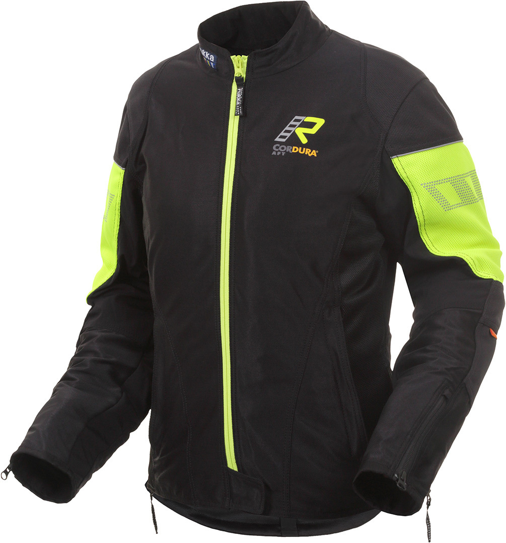 Rukka StretchAir Veste textile de moto de dames Noir Jaune 36