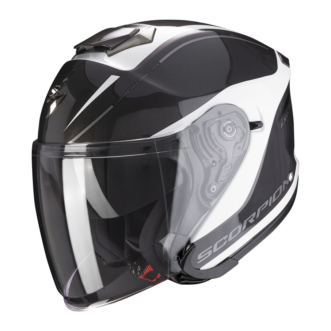 Scorpion EXO-S1 Shadow Casque Jet Noir Blanc XS 54 55