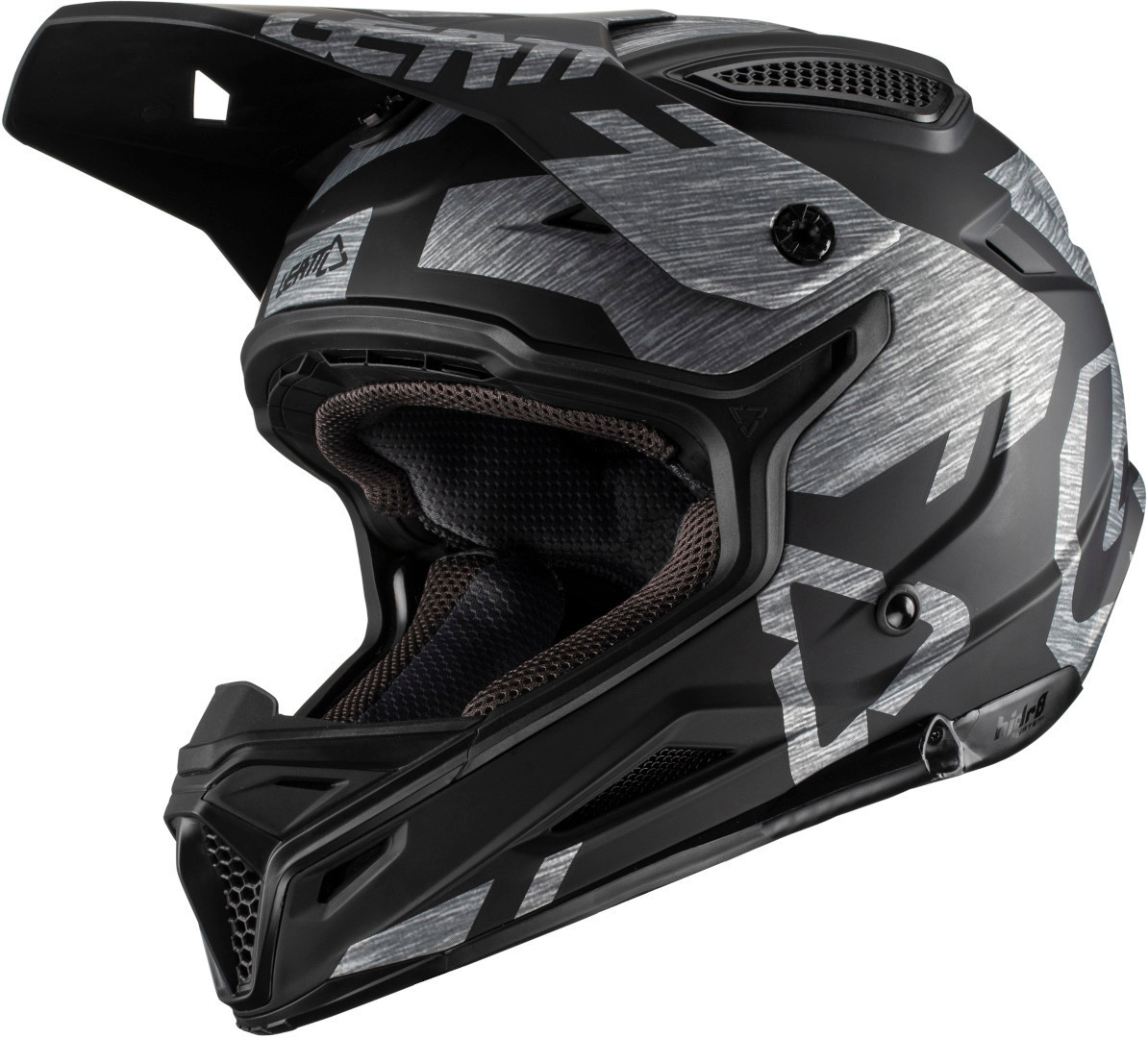 Leatt GPX 4.5 V20.1 Brushed Casque Motocross Noir Argent M