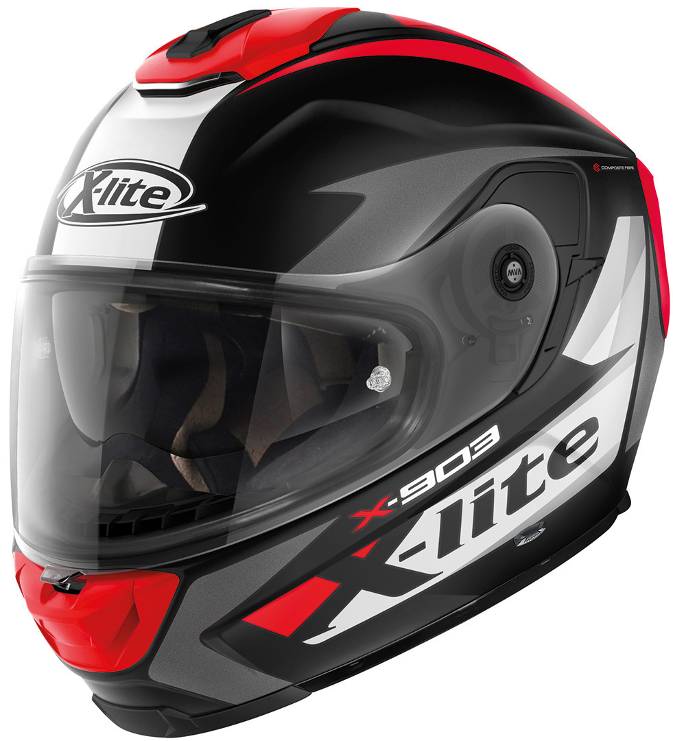 X-Lite X-903 Nobiles N-Com casque Noir Rouge S