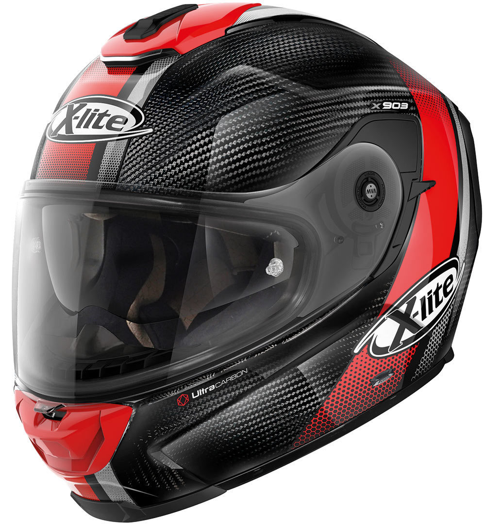 X-Lite X-903 Ultra-Carbon Senator N-Com casque Rouge S