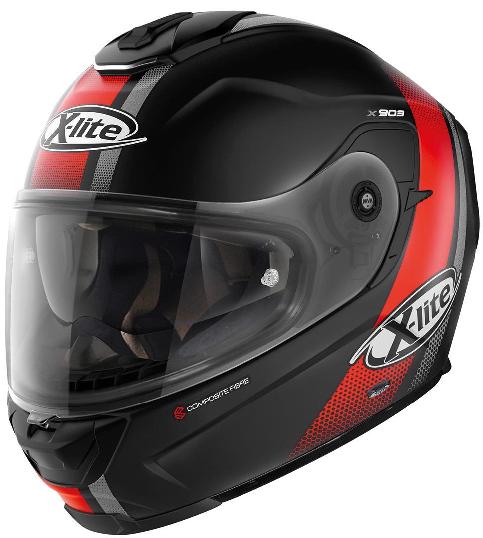 X-Lite X-903 Senator N-Com Casque Noir Rouge S