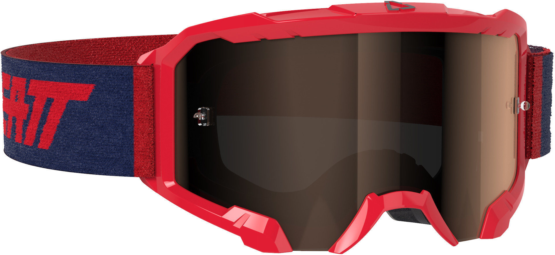 Image of Leatt Velocity 4.5 Iriz Lunettes Motocross Rouge Bleu unique taille