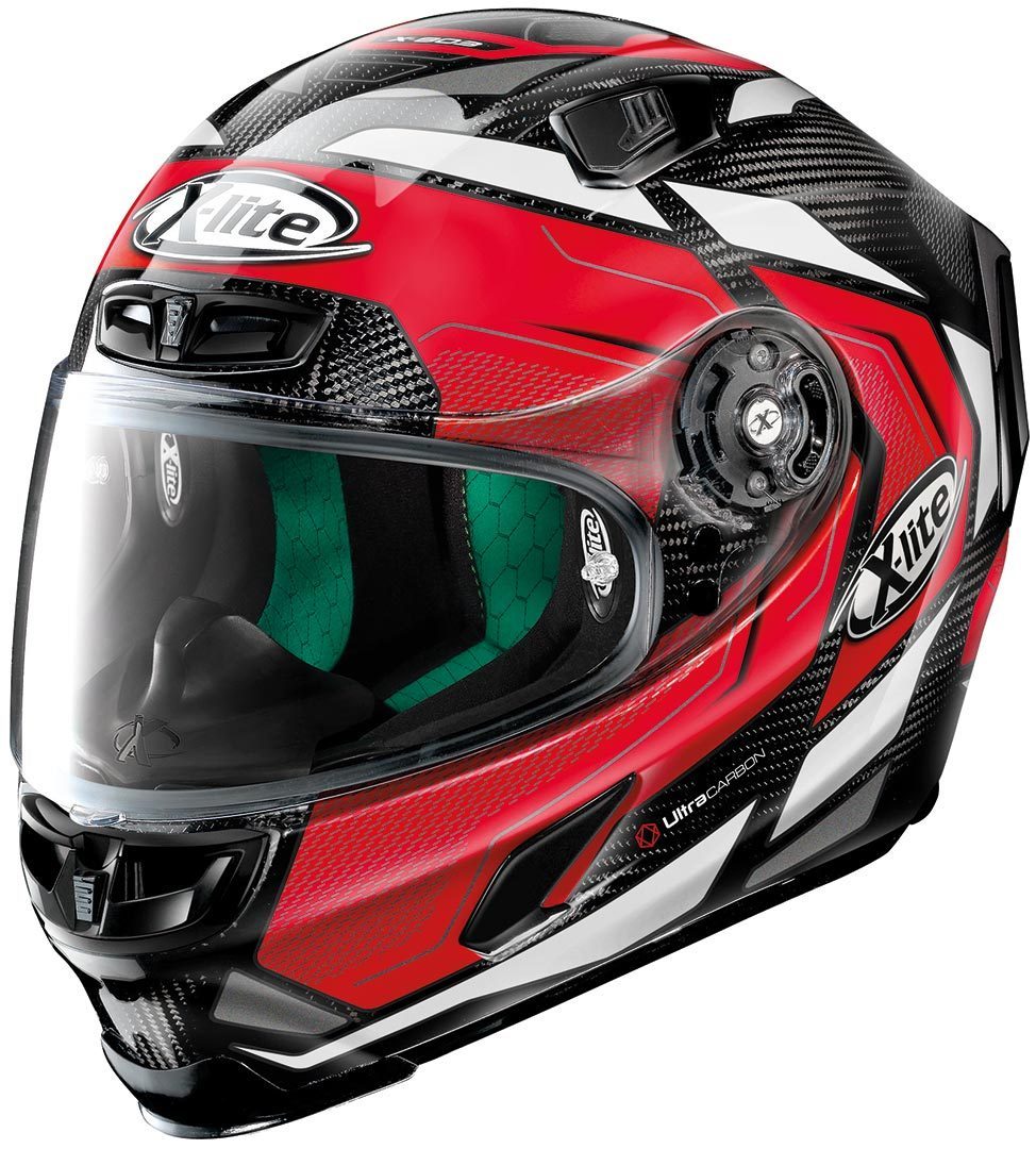 X-Lite X-803 Ultra Carbon Caesar casque Noir Rouge M