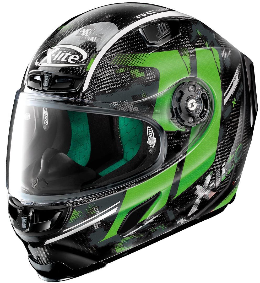 X-Lite X-803 Ultra Carbon Provocator casque Noir Vert S