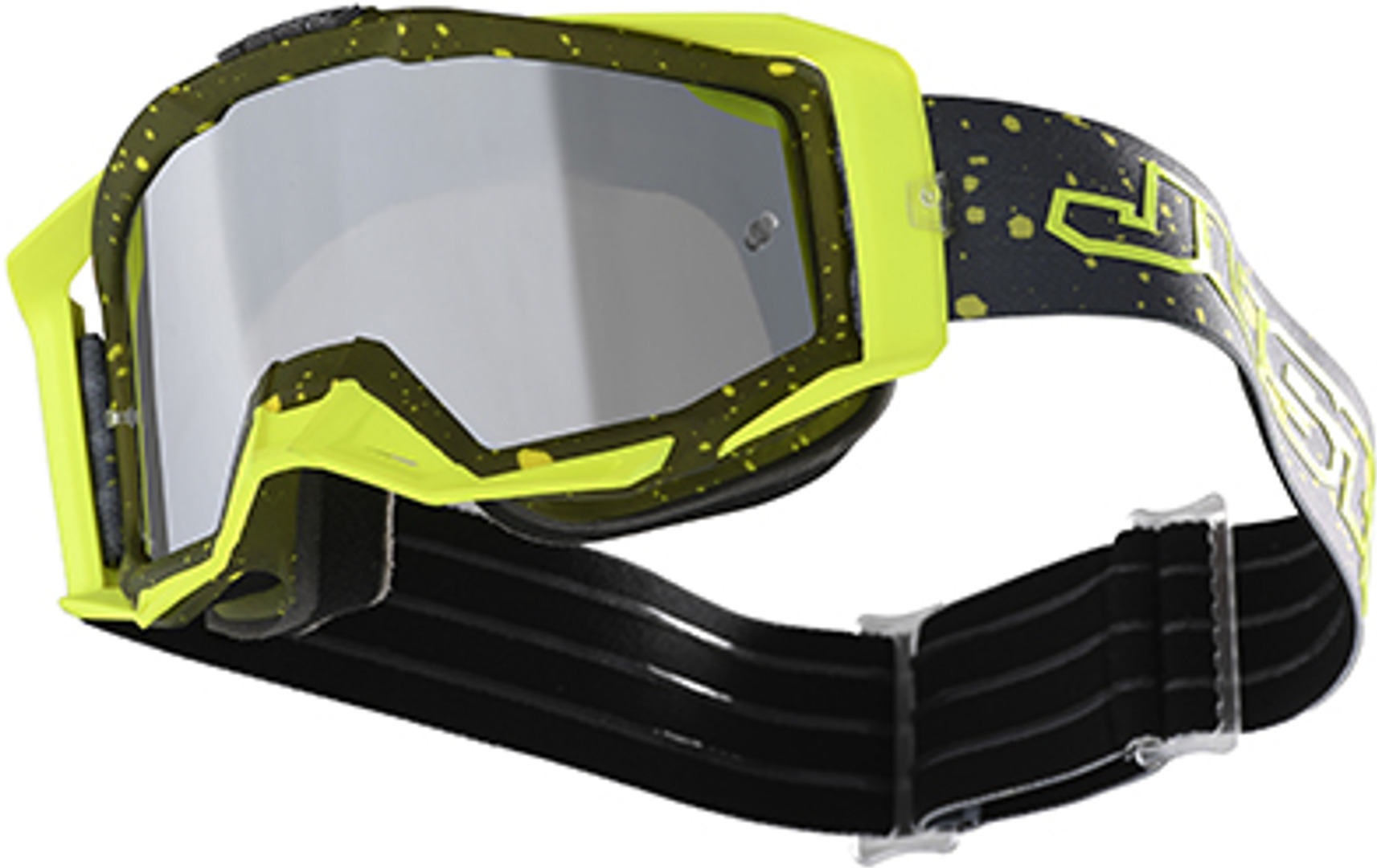 Just1 Iris Ink Lunettes Motocross Jaune unique taille