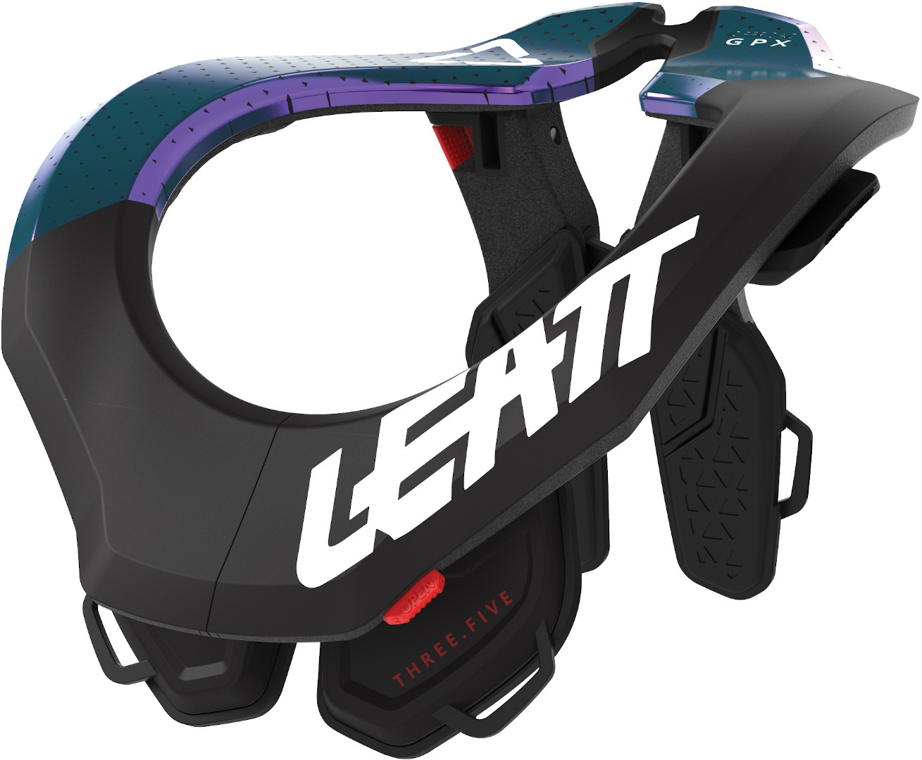 Leatt GPX 3.5 Junior Brace de cou d'enfants Noir Blanc unique taille