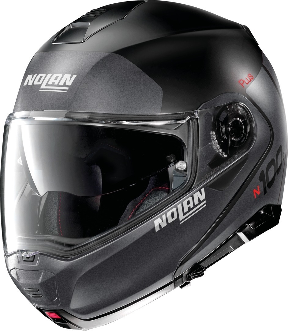 Nolan N100-5 Plus Destinctive N-Com casque Noir Gris XS