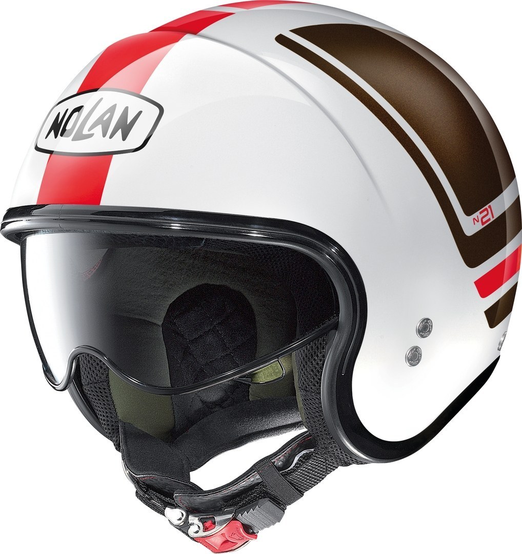 Nolan N21 Flybridge Casque Jet Blanc Rouge M