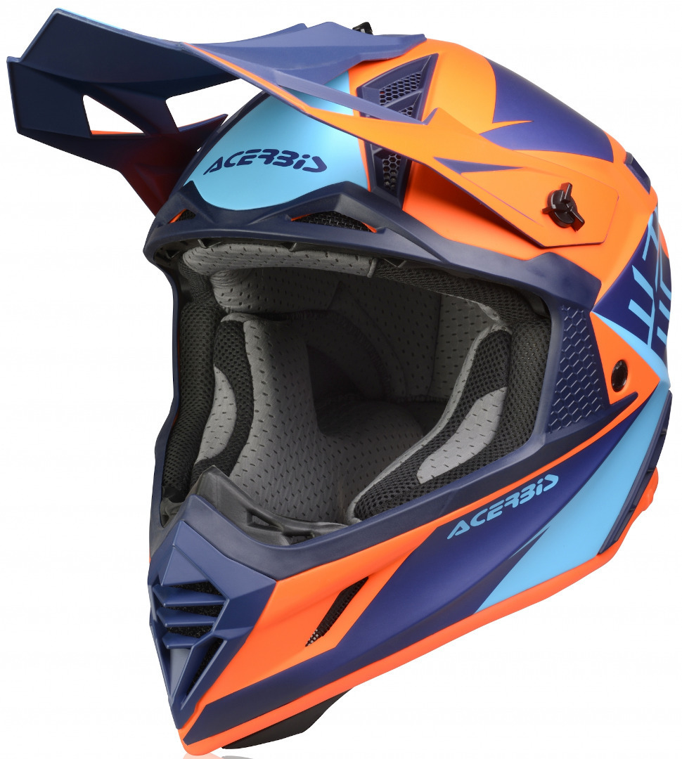 Acerbis X-Track Casque Motocross Bleu Orange XS