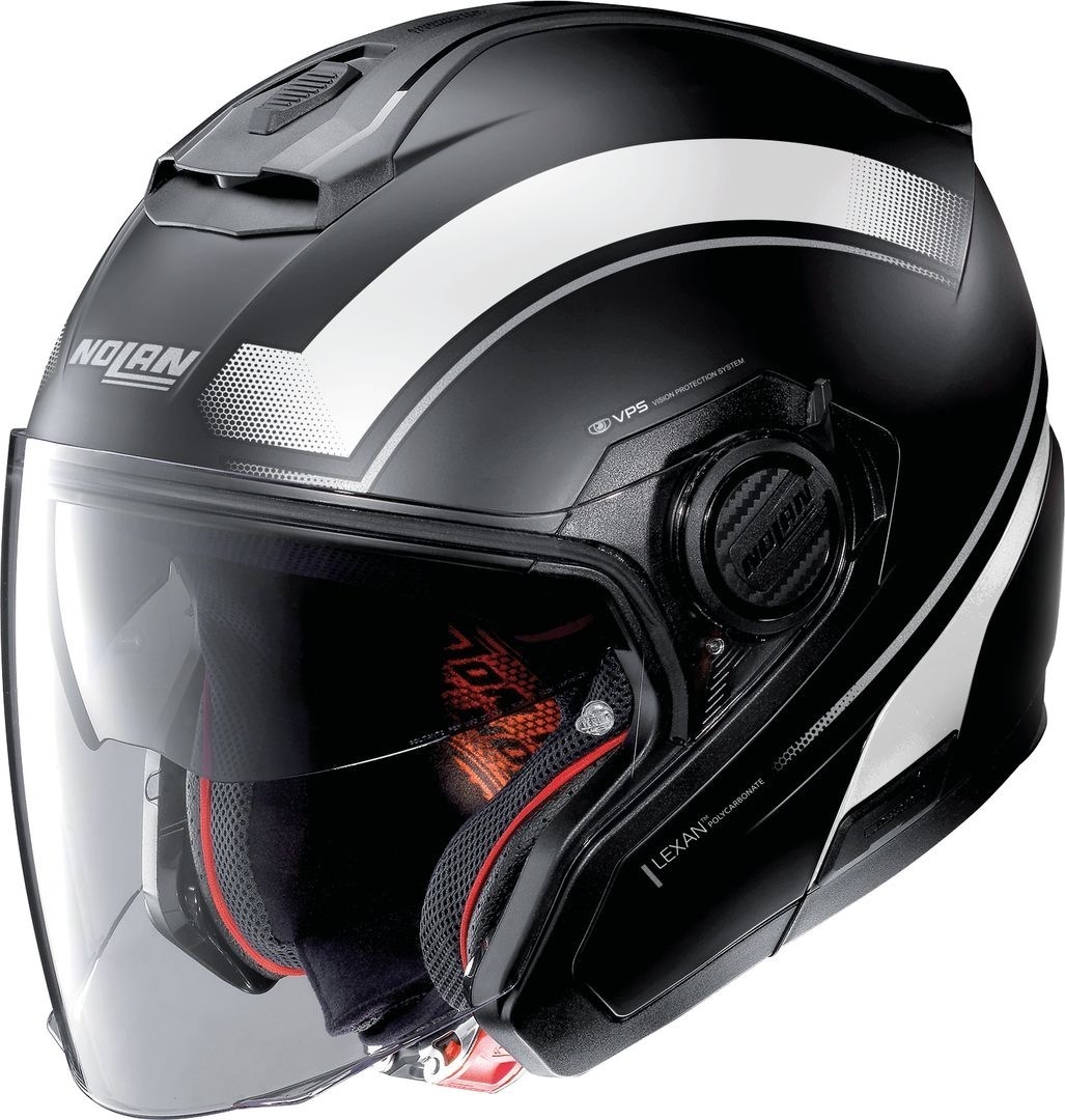 Nolan N40-5 Resolute N-Com Casque Jet Noir Blanc S