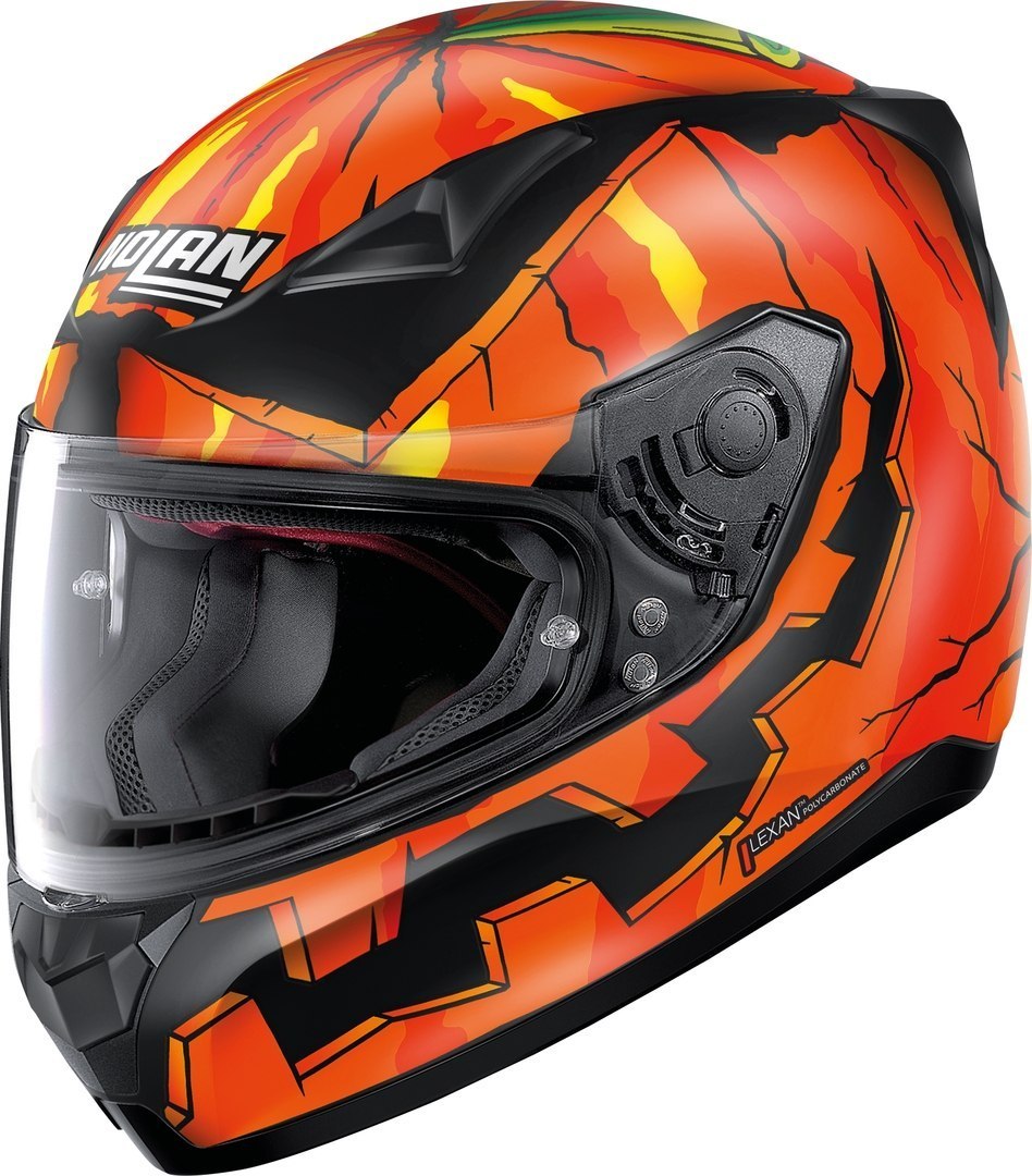 Nolan N60-5 Gemini Replica M. R. Rinaldi Pumpkin Casque Noir Orange S