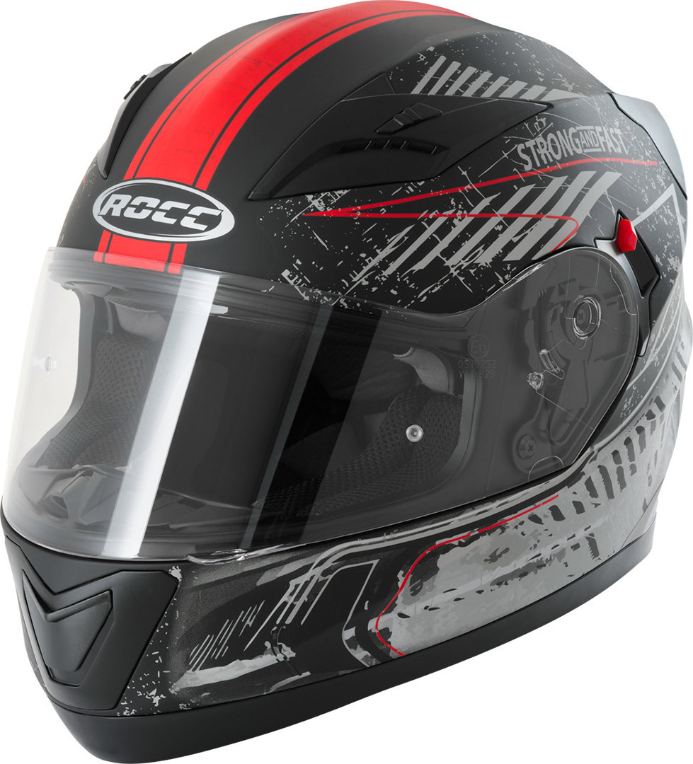 Image of Rocc 415 Dekor Casque Noir Rouge L