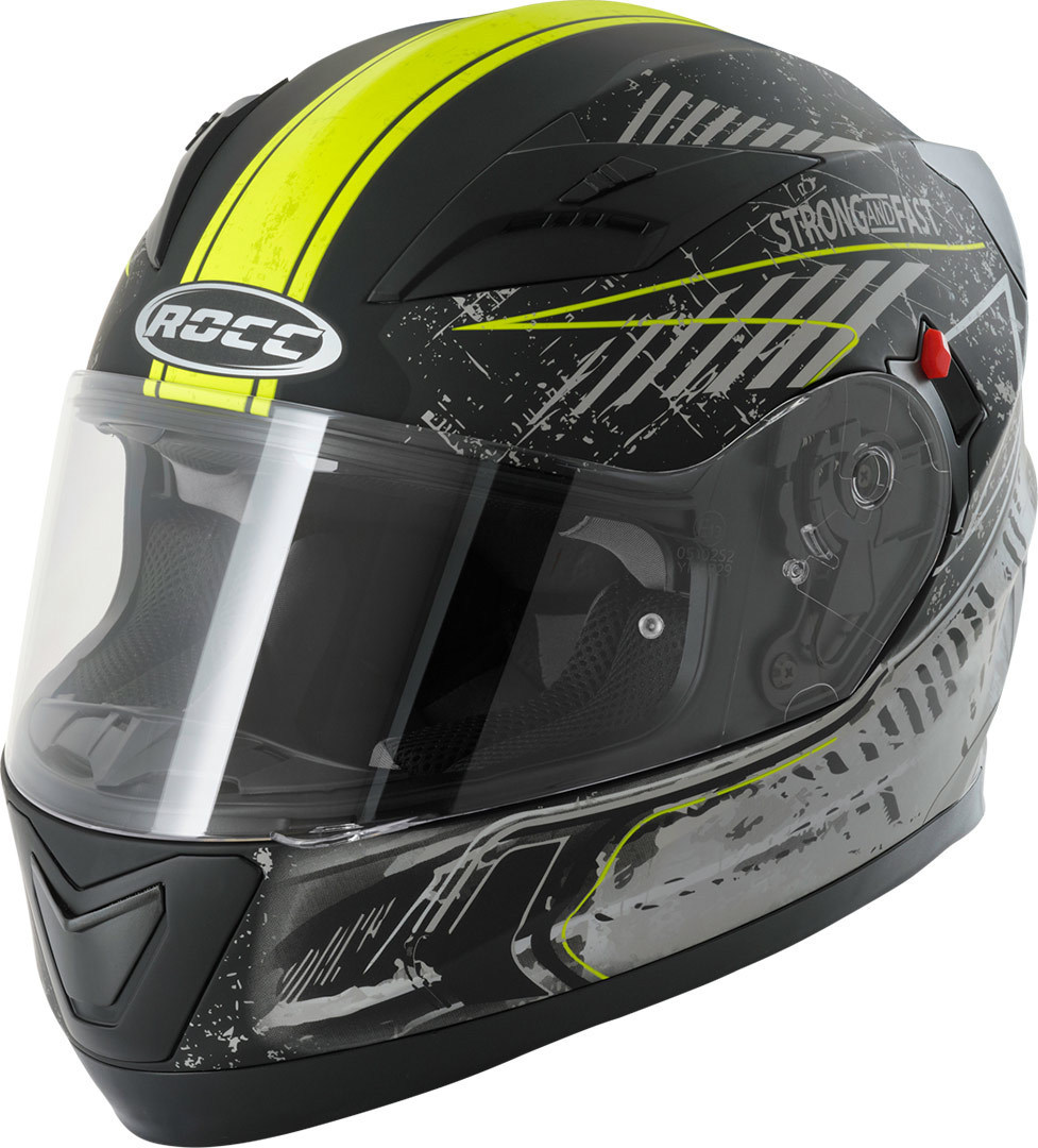 Rocc 415 Dekor Casque Noir Jaune XS