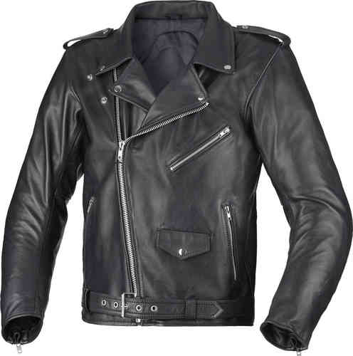 Büse Lancaster Chaqueta de cuero de la motocicleta Negro 48