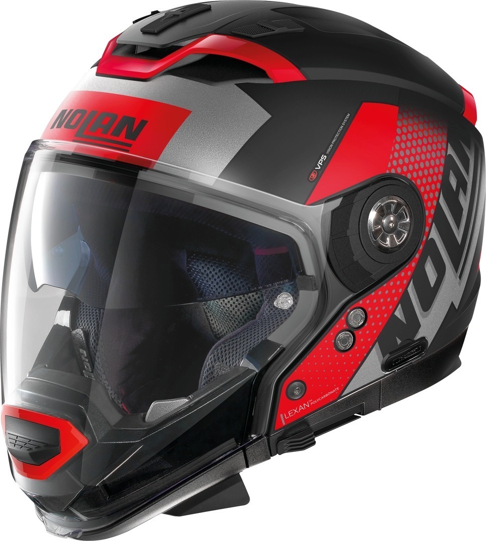 Nolan N70-2 GT Celeres N-Com Casque Noir Rouge S