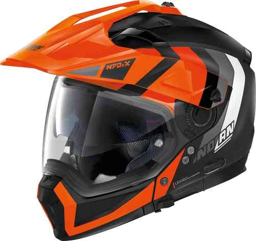 Nolan N70-2 X Decurio N-Com Casco Negro Naranja XS