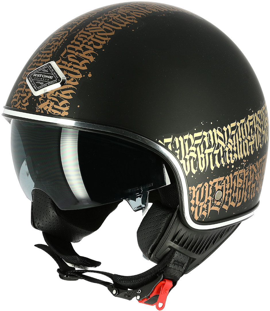 Image of Astone Abstract Cali Casque Jet Noir XS