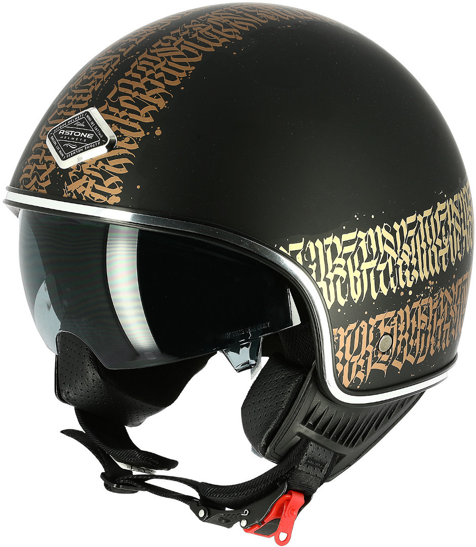 Image of Astone Abstract Cali Casque Jet Noir L