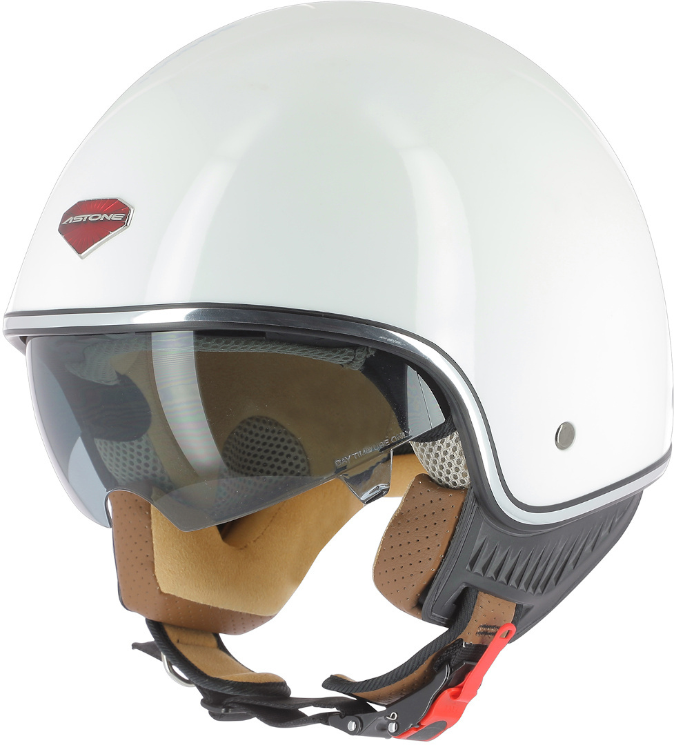 Astone Minijet Retro Monocolor Casque Jet Blanc XS