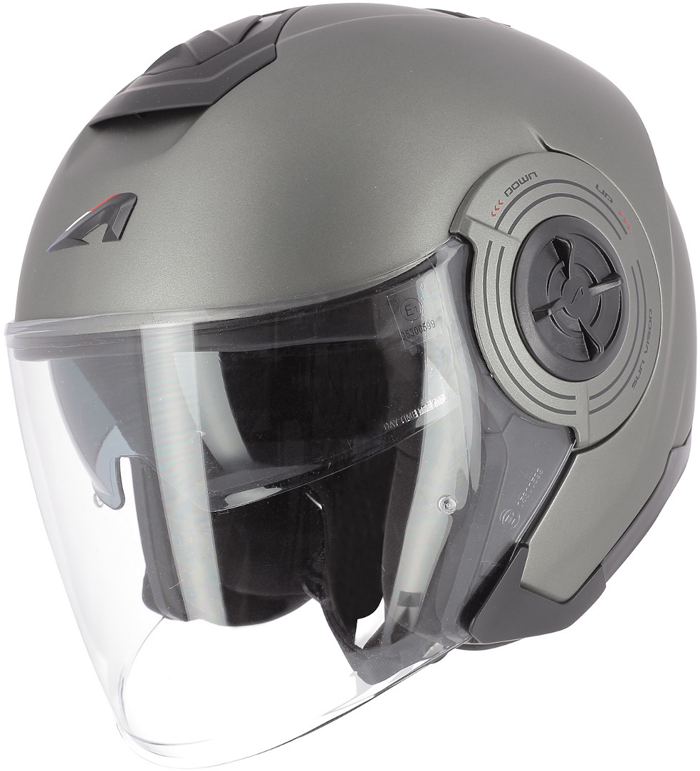 Image of Astone Aviator Casque Jet Noir Gris L