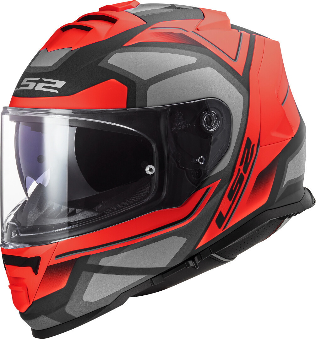LS2 FF800 Storm Faster Casque Noir Rouge 3XL