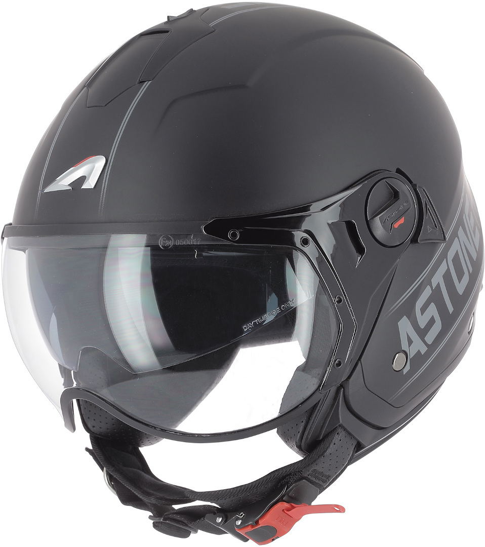 Astone Minijet Sport Cooper Casque Jet Noir Gris XS