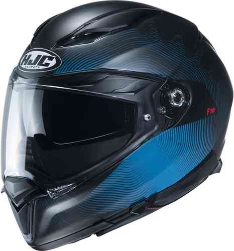 HJC F70 Samos Casco Negro Azul XS