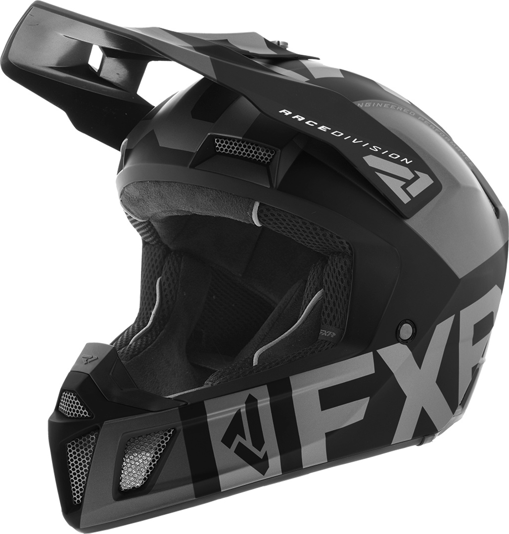 FXR Clutch Evo Casque Motocross Noir Gris S
