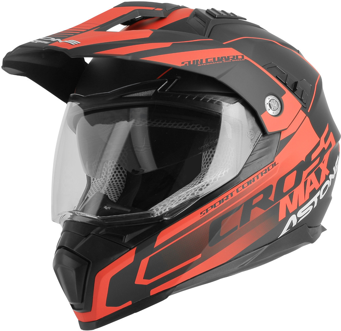 Image of Astone Crossmax Road Casque Noir Rouge 2XL