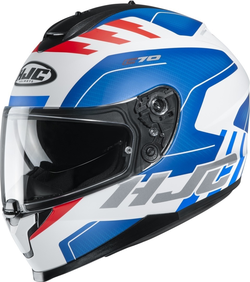 HJC C70 Koro Casque Blanc Bleu XS