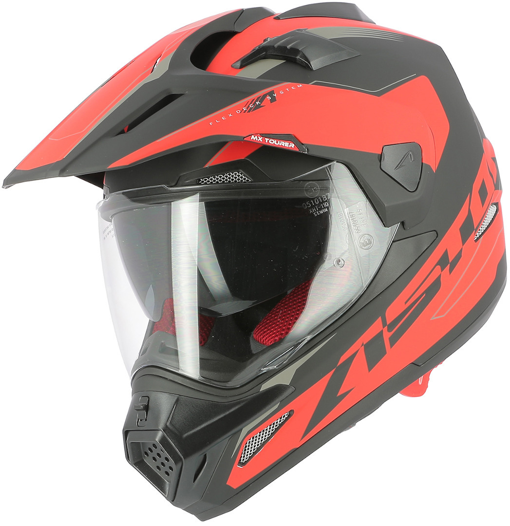 Image of Astone Crosstourer Adventure Casque Noir Rouge 2XL