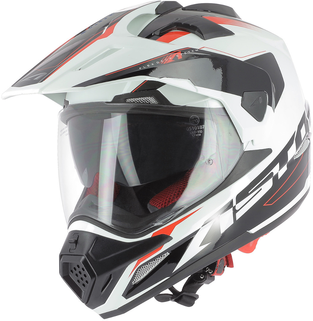 Image of Astone Crosstourer Adventure Casque Noir Blanc S