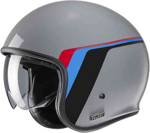 HJC V30 Osor Casco Jet Gris Azul XS