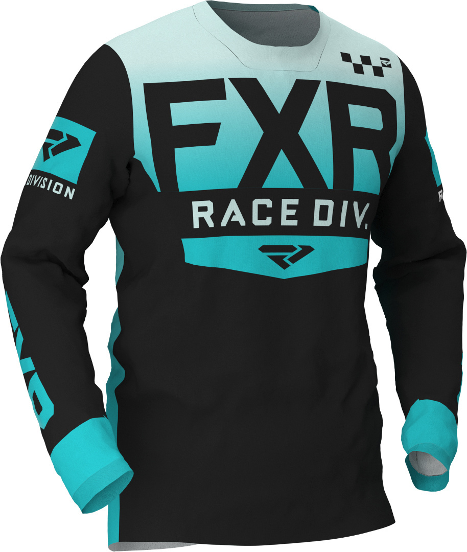 FXR Helium Maillot Motocross Noir Bleu M