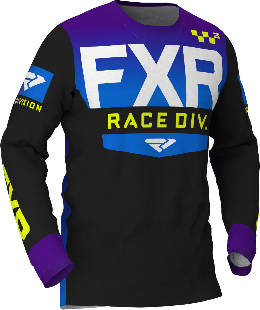 FXR Helium Maillot Motocross Noir Pourpre XS