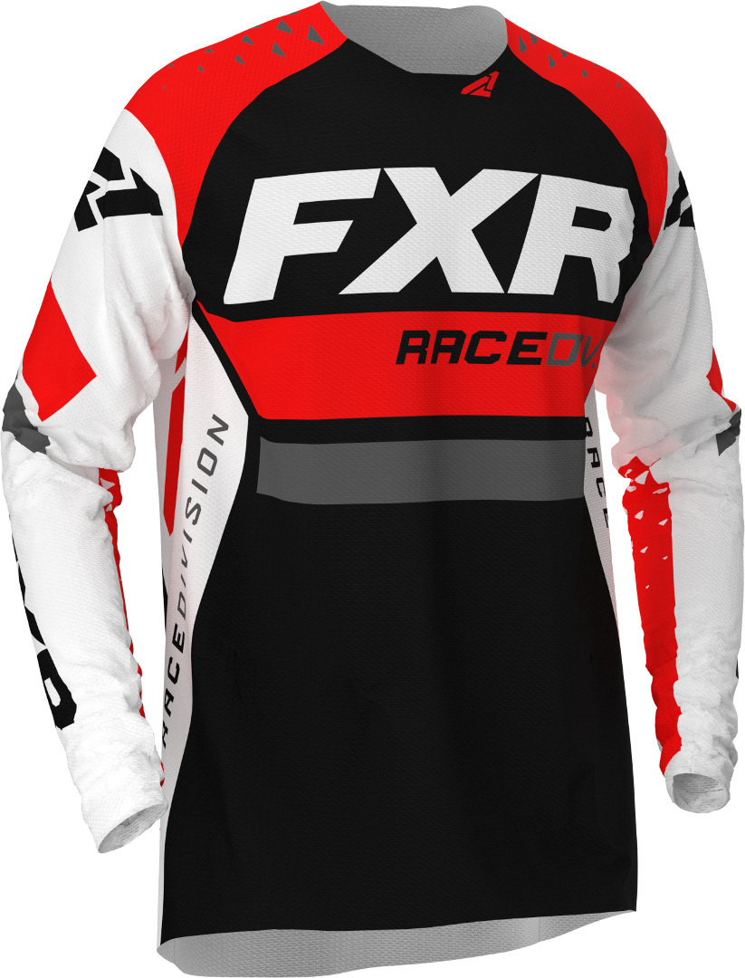FXR Revo Maillot Motocross Noir Blanc Rouge M