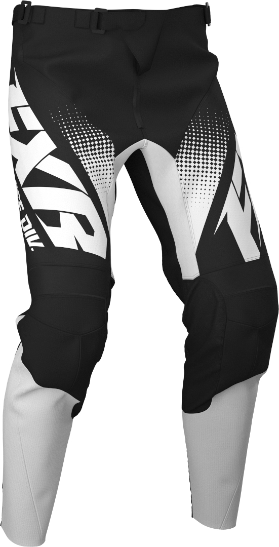 FXR Clutch Pantalon Motocross Noir Blanc 28