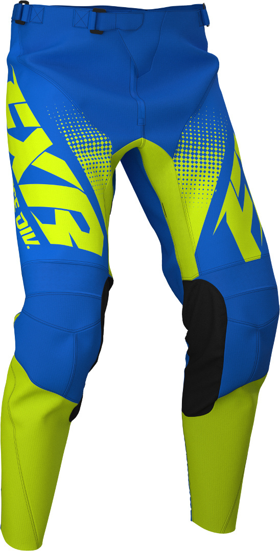 FXR Clutch Pantalon Motocross Bleu Jaune 32