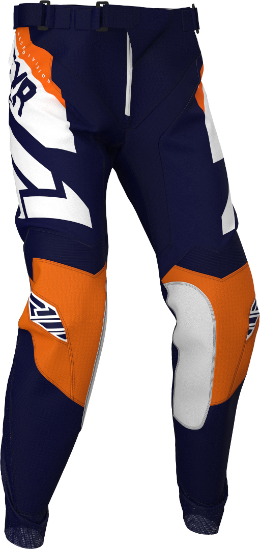 FXR Clutch Pantalon Motocross Jeunesse Bleu Orange XL