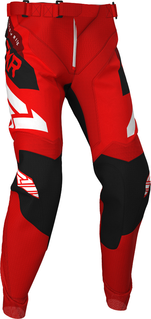 FXR Clutch Pantalon Motocross Jeunesse Noir Rouge XL