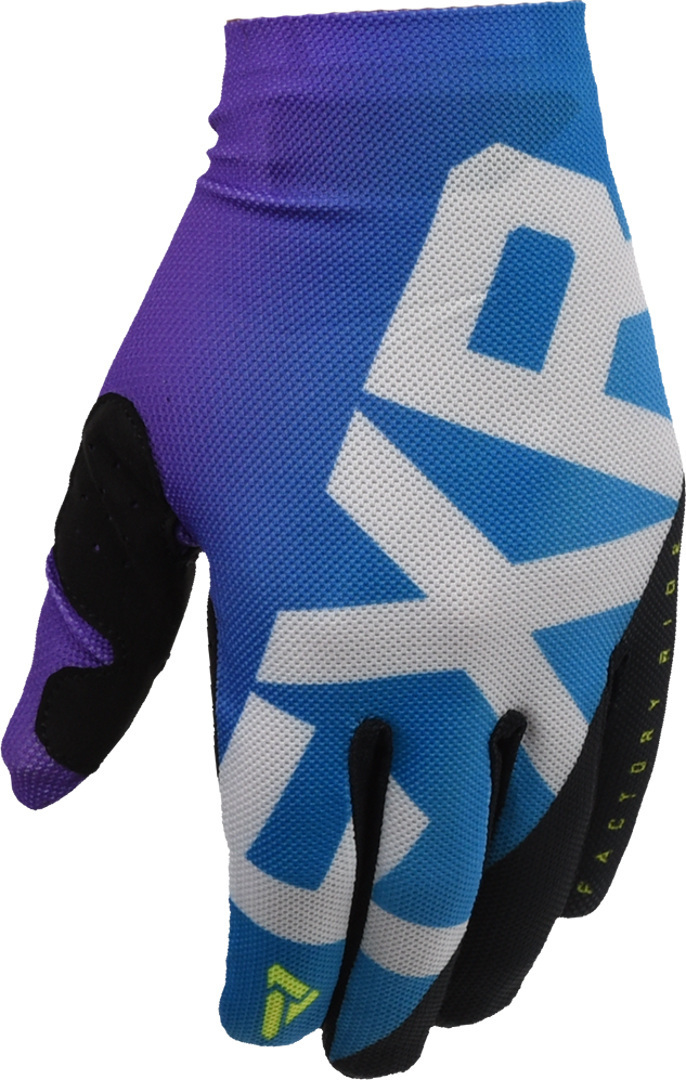 FXR Slip-On Air Gants Motocross Noir Bleu S