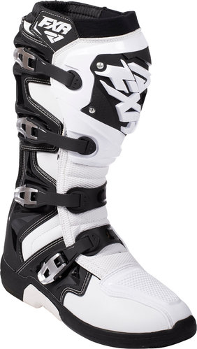 FXR Factory Ride Botas de Motocross Negro Blanco 42