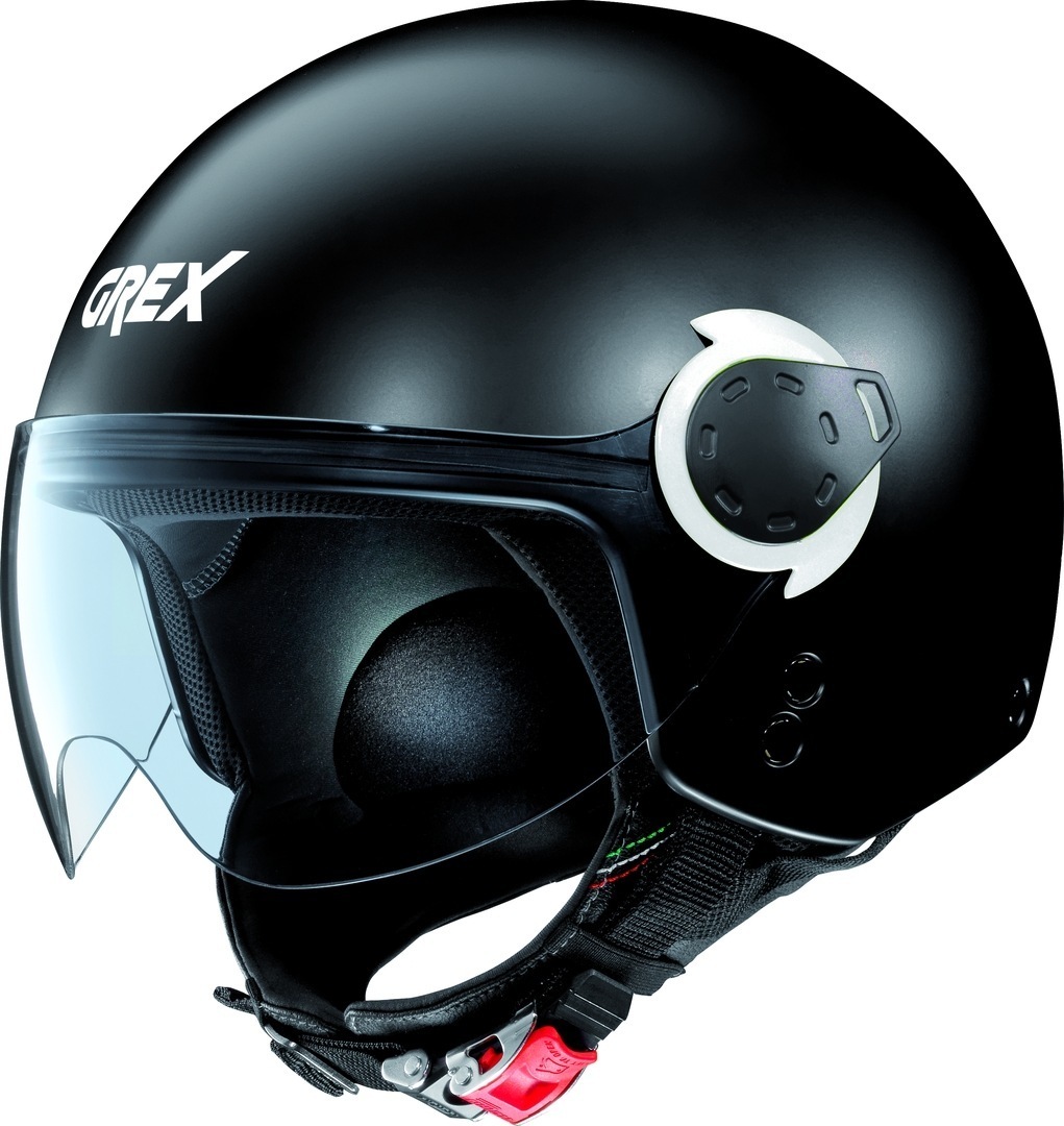 Grex G3.1E Couplé Casque Jet Noir Blanc XS