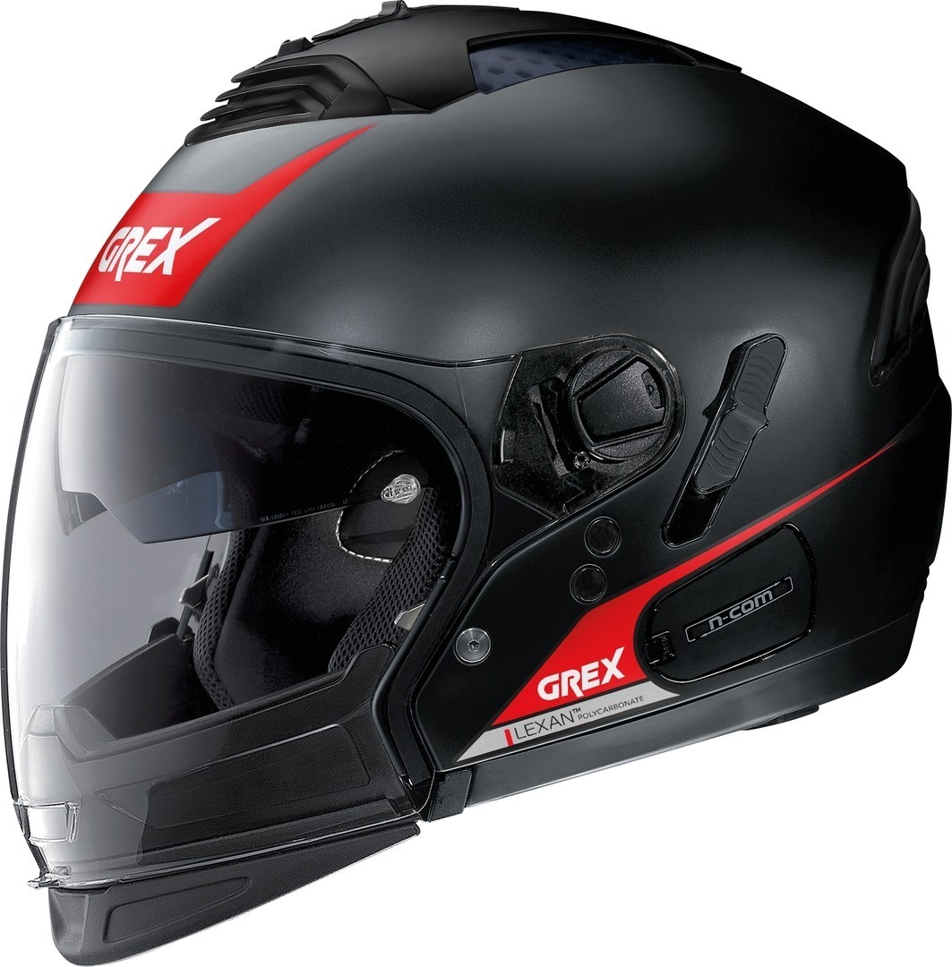 Grex G4.2 Pro Vivid N-Com Casque Noir Rouge XS
