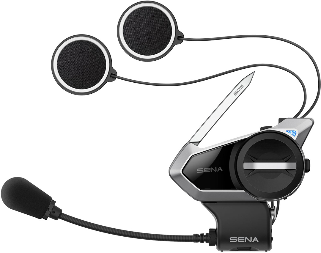 Sena 50S Système de communication Bluetooth Single Pack Noir unique taille
