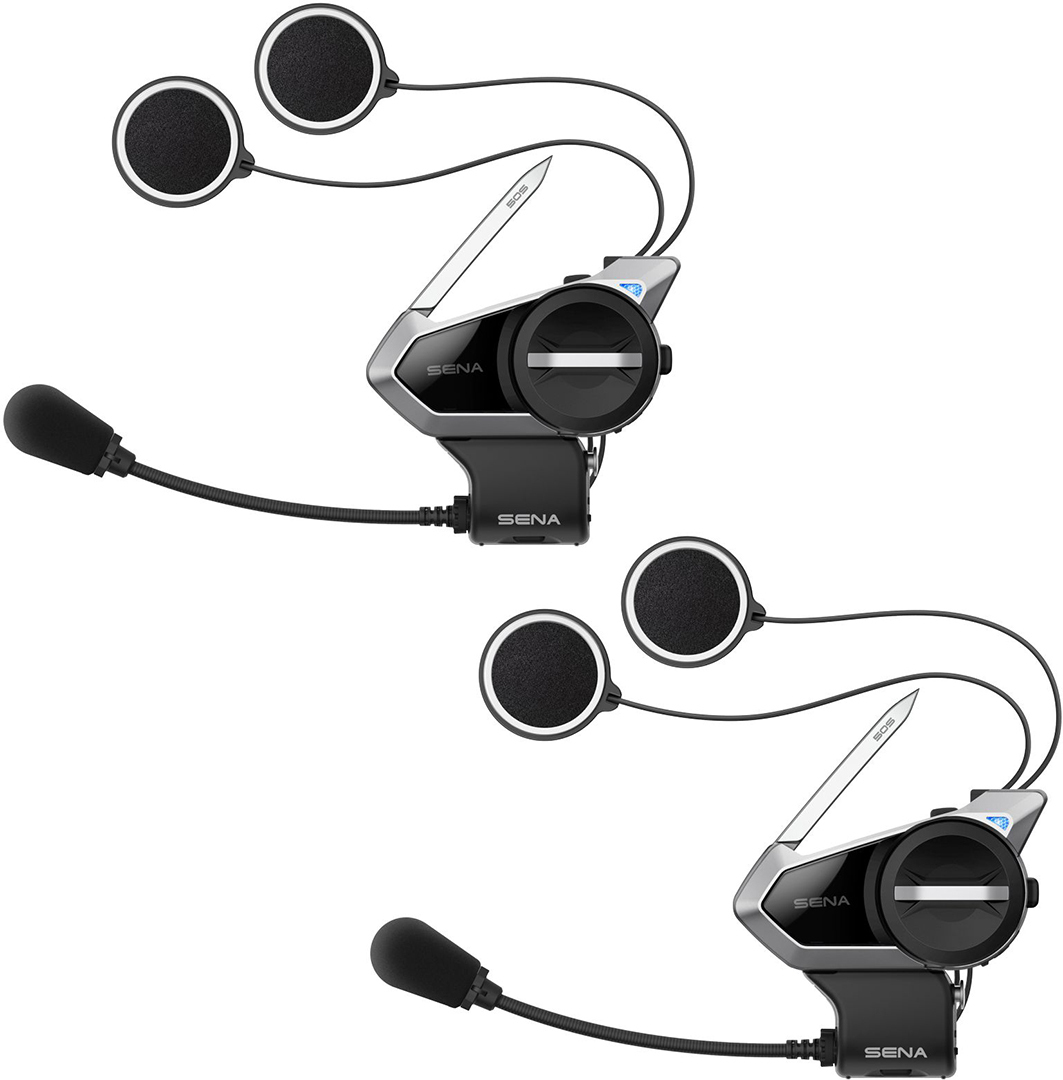Image of Sena 50S Système de communication Bluetooth Double Pack Noir unique taille
