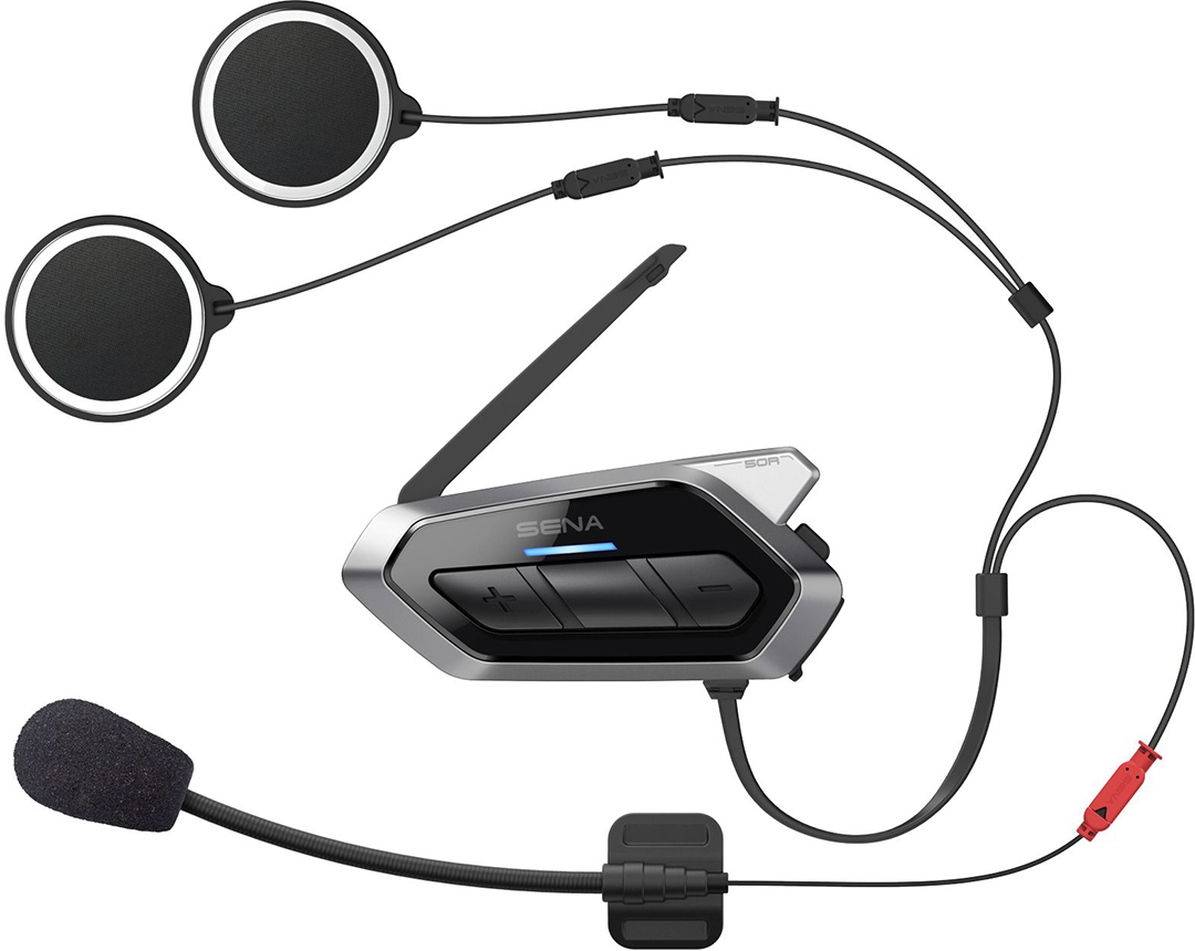 Sena 50R Système de communication Bluetooth Single Pack Noir unique taille