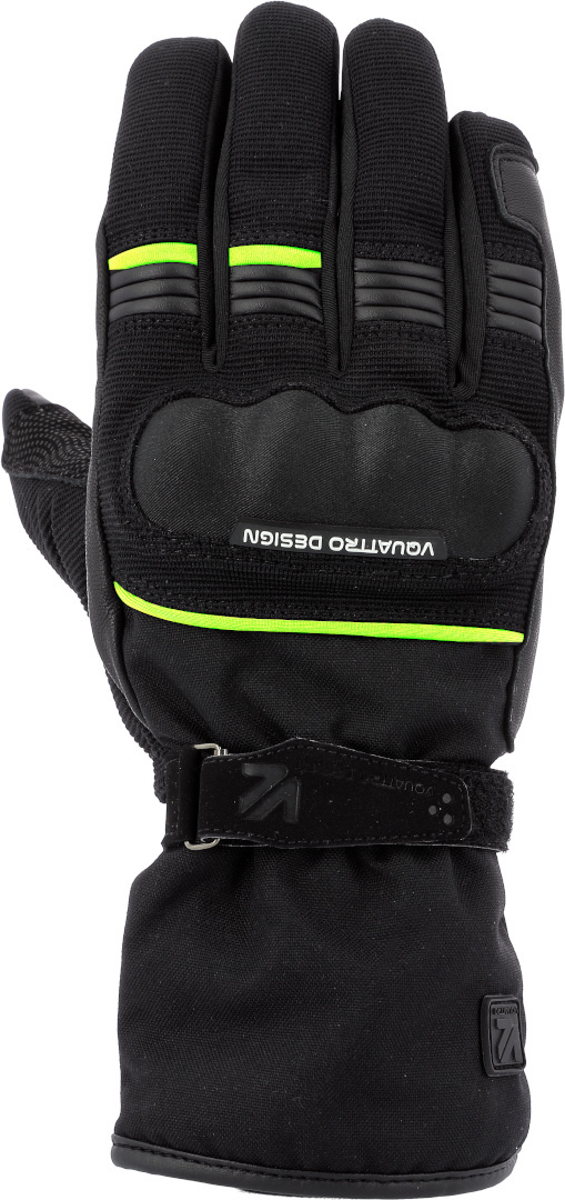 VQuattro Active 17 Gants de moto Noir Jaune 2XL